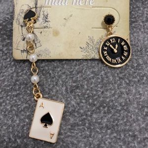 NWT Alice in Wonderland earrings *sold*